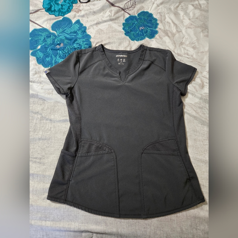Scrubstar Pewter Gray Short Sleeve Women's Top